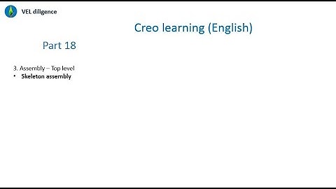 Creo part 18 - Assembly using Skeleton