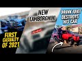 Drunk Guy Destroys His Car, First Casualty of 2021 & Our Latest Lamborghini