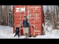 Restoring an OLD Cast Iron Pot Belly WOOD Stove to Heat our OFF-GRID Shipping CONTAINER Cabin