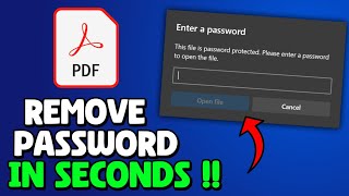 How To Remove Password From Pdf File 2025