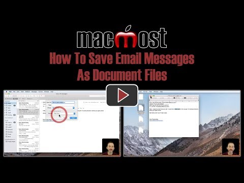 Video: How To Save Emails As One File