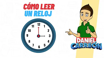 ¿Cómo se debe leer la hora en un reloj?