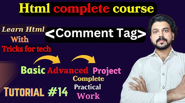 Comment Tag in Html | Html complete course | Tutorial #14 | Tricks for tech.