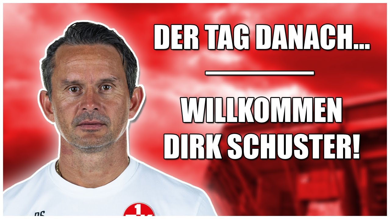WILLKOMMEN, DIRK SCHUSTER - Mit Vollgas in die Relegation!