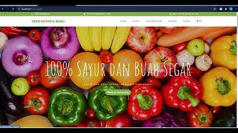 Membuat Website dengan Toko Sayur dan Buah | Pemrograman Web part 2