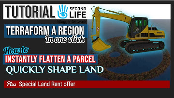 How to EASILY TERRAFORM LAND in SECOND LIFE 2023 TOP TIPS
