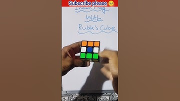Learn how to make indian flag on rubik