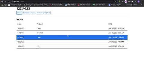 CS50 Web Programming With Python & Javascript - Mail
