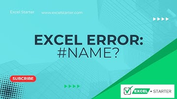 Excel Error: #Name Error