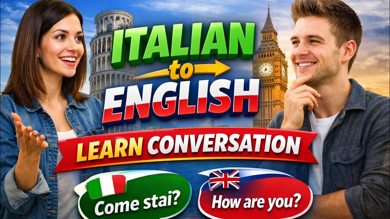 Italian to English Conversation for Beginners | Daily Italian Speaking Practice