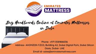 Buy Headboards Online at Emirates Mattresses in Dubai