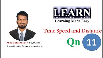 Time Speed Distance Question 11 || (Problems on Trains)  Placement Specific Questions