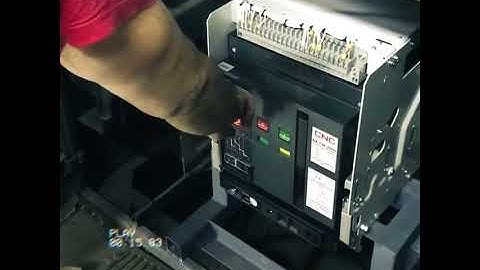 Air circuit breaker ACB self-diagnosis test