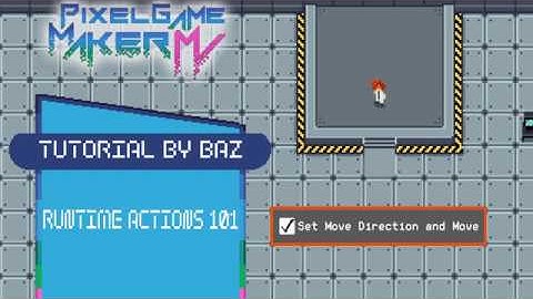 Runtime Action - Set Move Direction and Move - Pixel Game Maker MV
