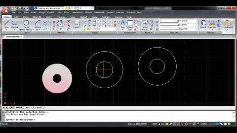 How to edit the gradient hatch in ActCAD?