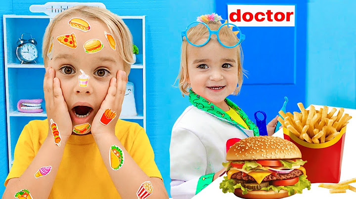Kinder lernen gute Gewohnheiten und gesunde Ernährung