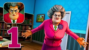 Scary Teacher 3D - Gameplay Walkthrough Part 1 - Troubled Water 1-7 Levels (iOS, Android)