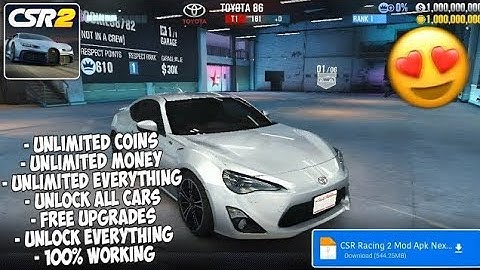 CSR Racing 2 Mod APK 2025 Download (Unlimited Money, Gold & Cars Unlocked) Latest Version Free