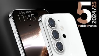 TOP 5 Best New Upcoming Smartphones 2024\/25 — Thrilling Flagship Mobile Phones 2024\/25