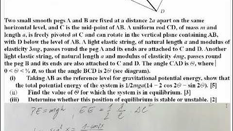A level June 2011 Mathematics Mechanics 4/4