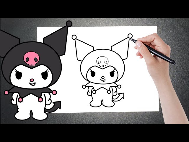 Como desenhar a Hello Kitty  Tutorial de desenho passo a passo