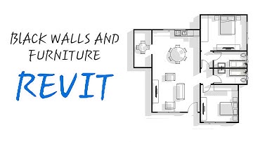 How to make wall solid fill, furniture and shadow in revit