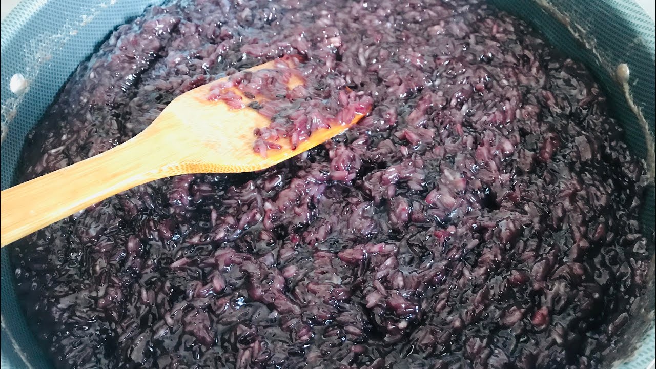 How to make Biko (Sweetened Purple Sticky Rice In Coconut Milk/Very