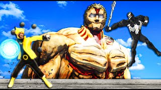 Naruto goes all out against Venom in GTA 5