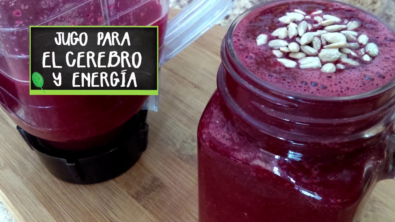 JUGO - LICUADO PARA EL CEREBRO Y ENERGÍA | Comer Vegano - YouTube