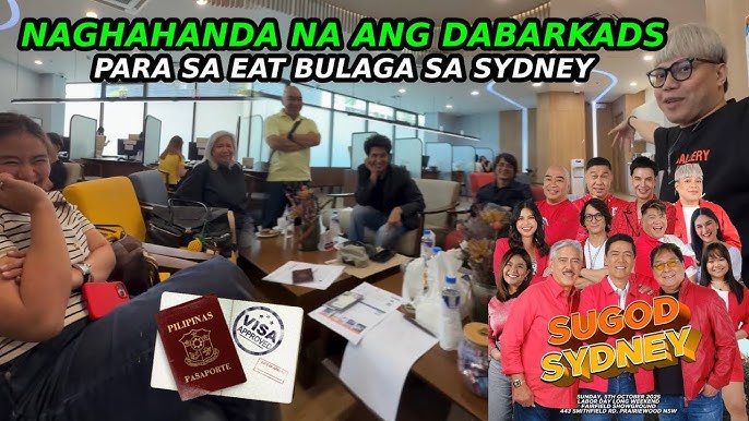 NAGHAHANDA Na Ang DABARKADS Para Sa Pagsugod Ng Eat Bulaga Sa Sydney  Australia | EB Sa Sydney | IK - YouTube