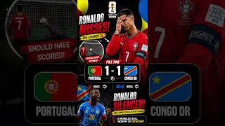 Ronaldo Miss Costs Portugal? | Portugal 1-1 DR Congo Highlights 🔥 FIFA World Cup 2026 #worldcup2026 Portugal Vs Dr Congo Extended Highlights 2026 Fifa World Cup