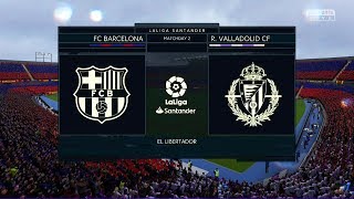 Barcelona vs real valladolid | la liga santander 19/20 fifa 20 game
play