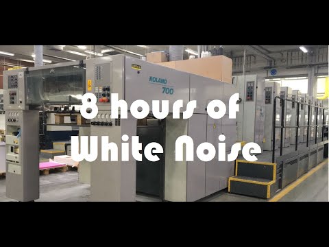 WHITE NOISE Sound Of Printing Press Roland 700 Focus Studying Sleeping Baby