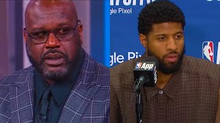 Shaq \& Charles Barkley Can't Believe Paul George Response to LOSING Game 5!