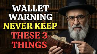 NEVER Keep These 3 Things in Your Wallet — Rabbi's Warning (You're Bleeding Money)