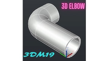 AutoCAD 3D Elbow Pipe Tutorial | Sweep and Subtract