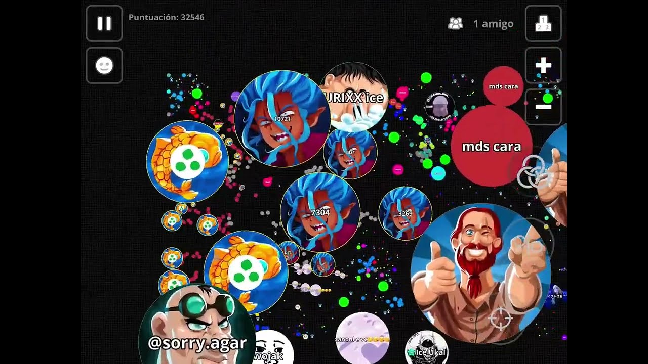 JOA & ANULE VS SERVER 😤(agar.io mobile)