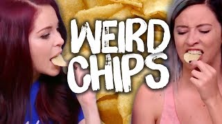 4 WEIRD Chip Flavors! (Cheat Day)