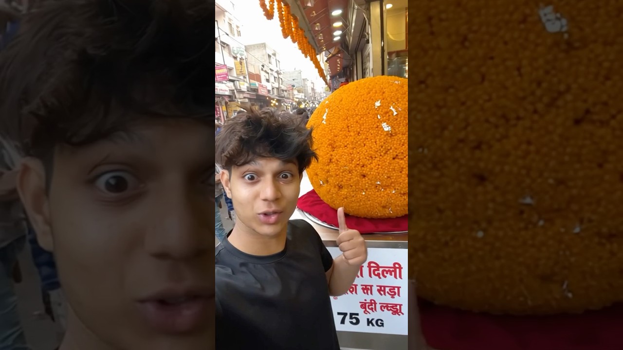 DELHI KA SABSE BADA BUNDI LADDOO 😱🤯 