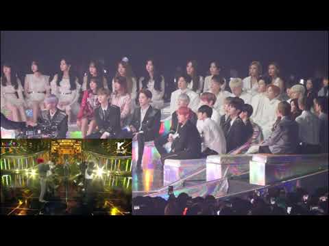 防弾少年団にK-POPアイドルの反応 ღღ BTSに対するアイドルの反応 ღღ Idol Reaction To BTS - Airplane Part.2 #MMA2018【K-POP日本語字幕】