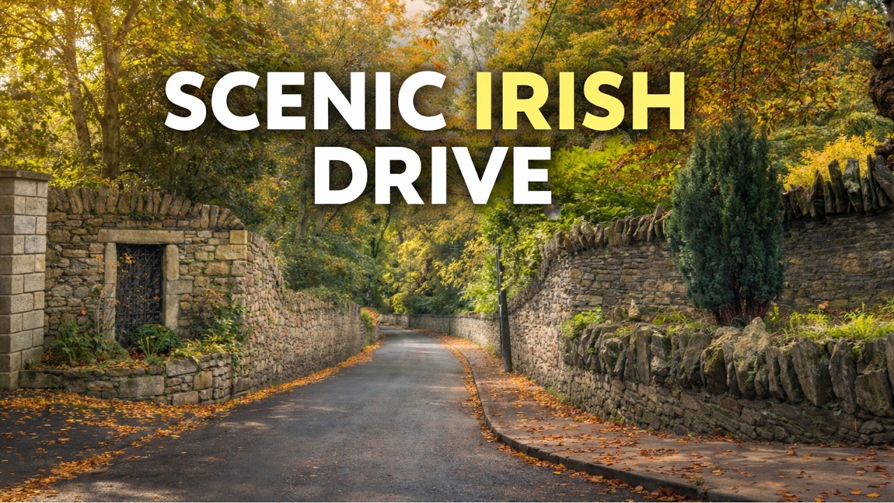 4K Scenic Drive – From Killiney to Bray | Irish Road Journey with Energetic Music