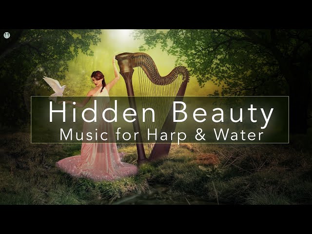 Relaxing Harp Music with water sounds 💦  1 hour relaxing harp music
