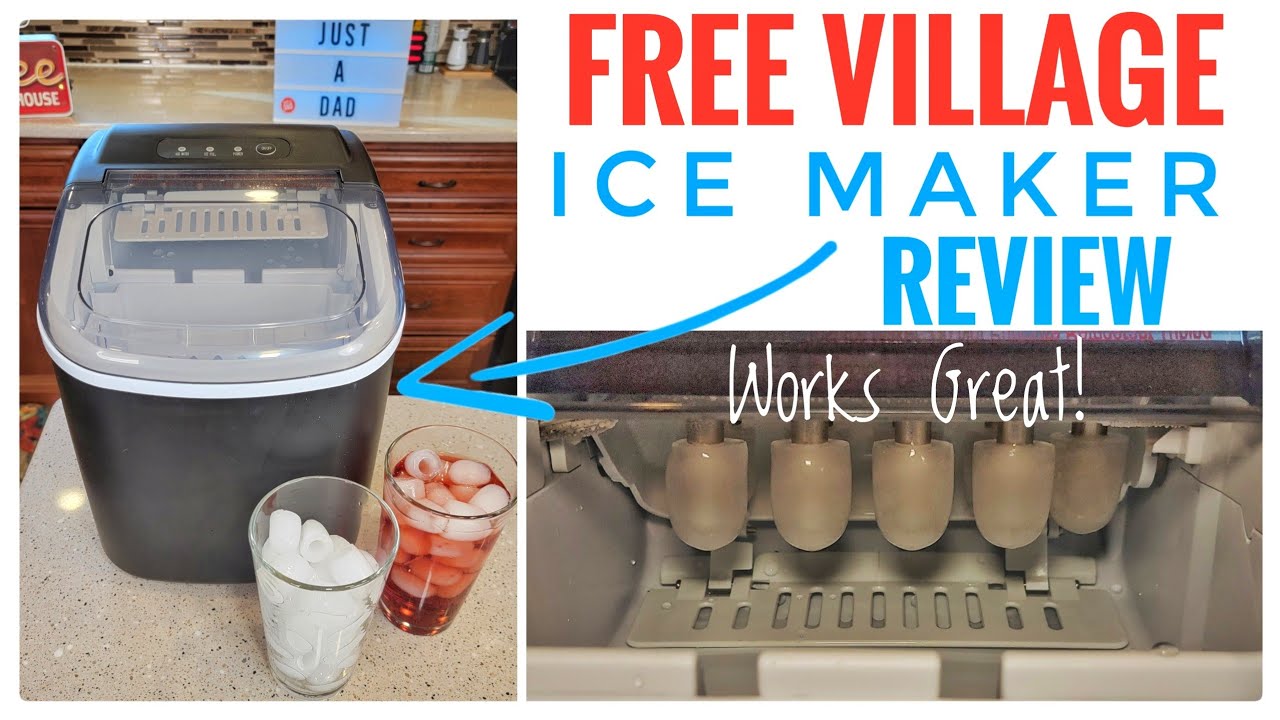 Countertop Ice Maker, FREE VILLAGE Ice Maker Machine for