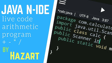 JAVA N-IDE | Arithmetic Program by Hazart #javanide #java