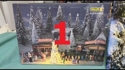 Faller and Noch Advent Calendar Openings: Day 1  #Faller  #noch #Advent