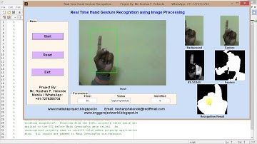 Hand Gesture Recognition Using Image Processing Matlab Project