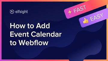 How to Add Event Calendar to Webflow