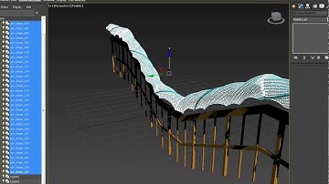 3D Max -rope bridge rig w/ fibres