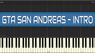 Gta San Andreas Intro Piano Tutorial Grand Theft Auto Sa Theme Song Piano How To Play Easy Youtube - gta san andreas theme song piano roblox