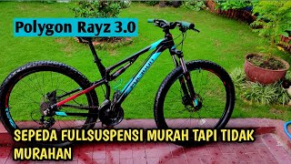 Sepeda Gunung Polygon rayz 3.0 / sepeda MTB fullsuspesi Murah tapi gak murahan